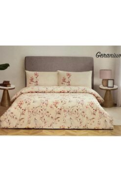 Özdilek Nev Tek Kişilik Nevresim Takımı Geranium Bej(Y)