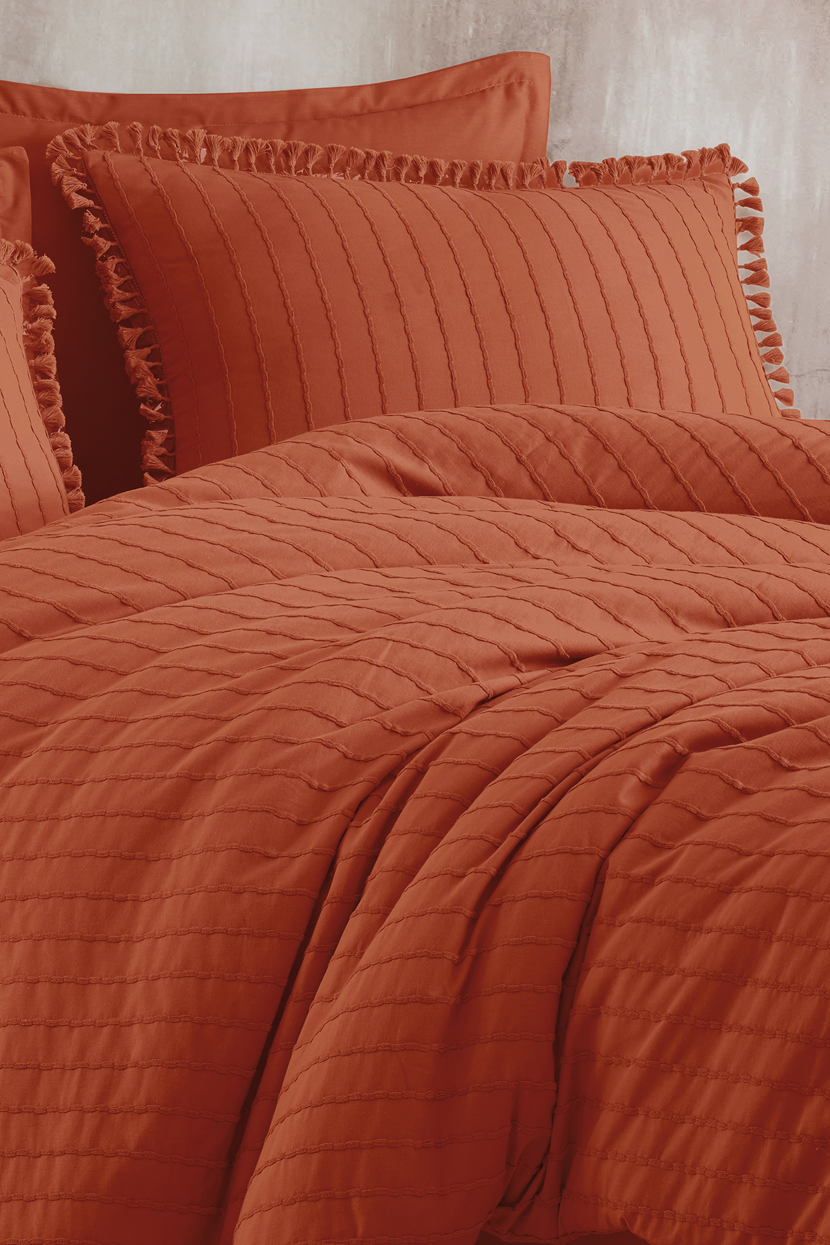 Nordqueen %100 Pamuk Çift Kişilik Püsküllü Nevresim Seti - Görsel 3