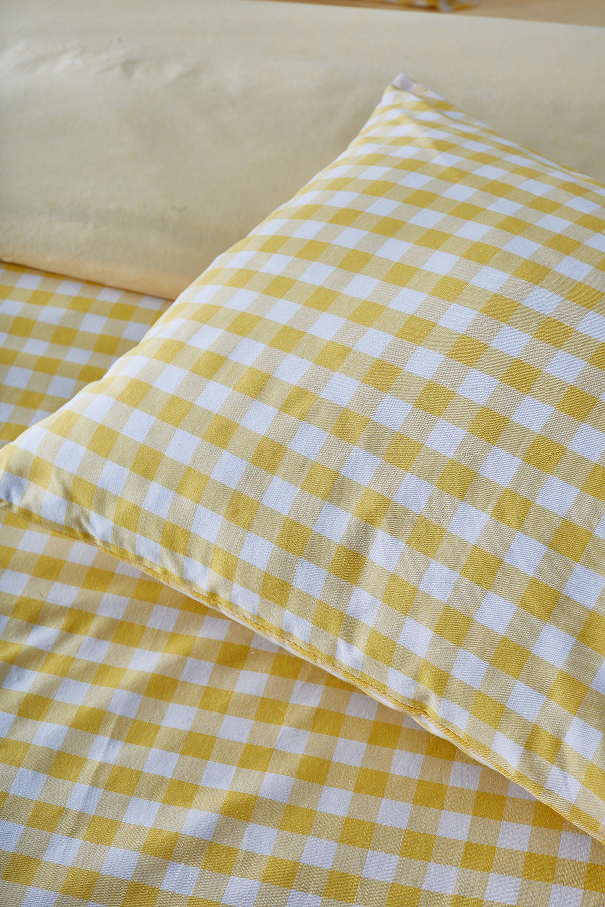 Ricco Lifes Sarı Pötikare Tek Kişilik Nevresim Takımı (ÇARŞAFSIZ) - Görsel 2