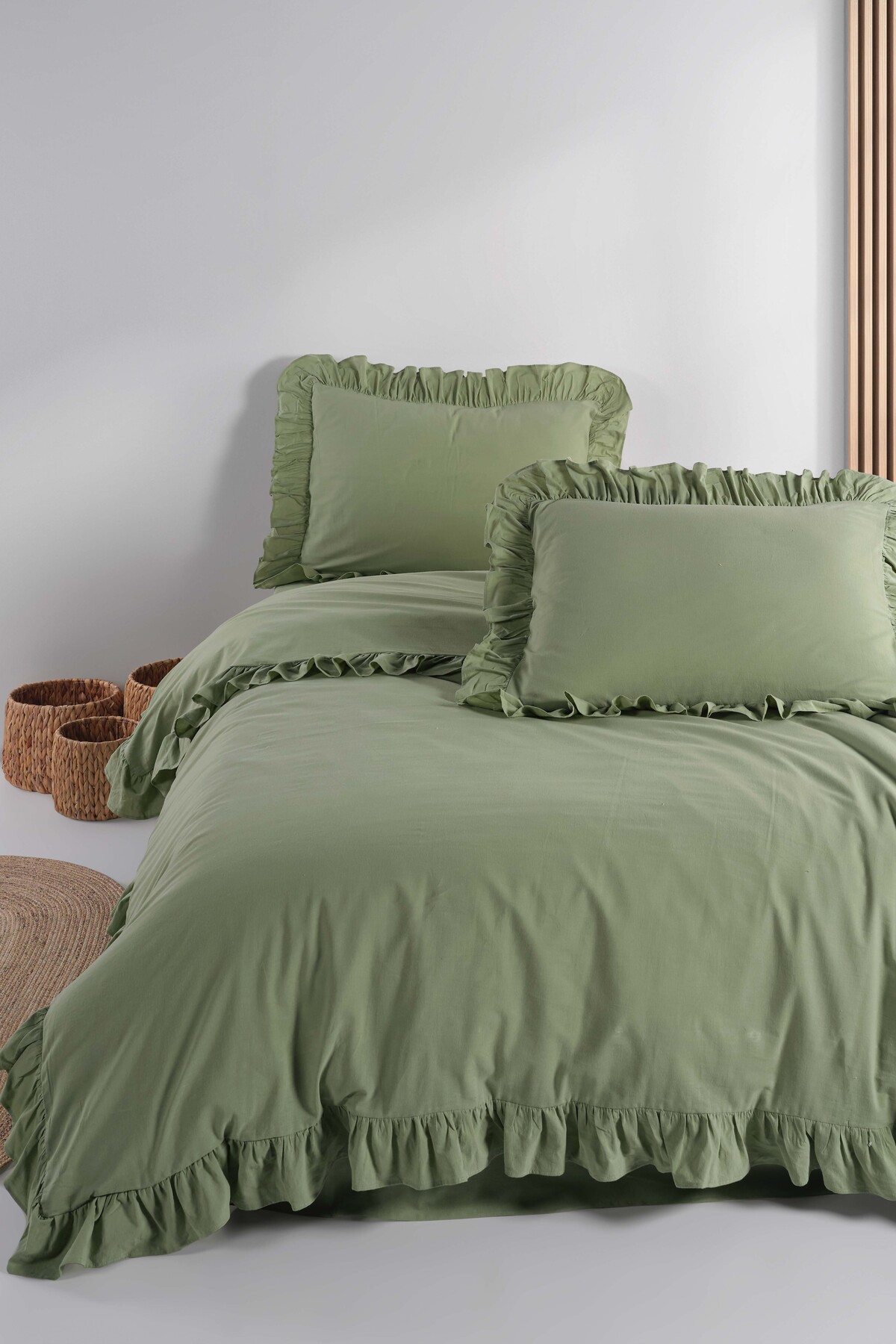 Macas Home Soft Cotton Daria %100 Pamuklu Çift Kişilik Nevresim Takımı F1 - Görsel 2