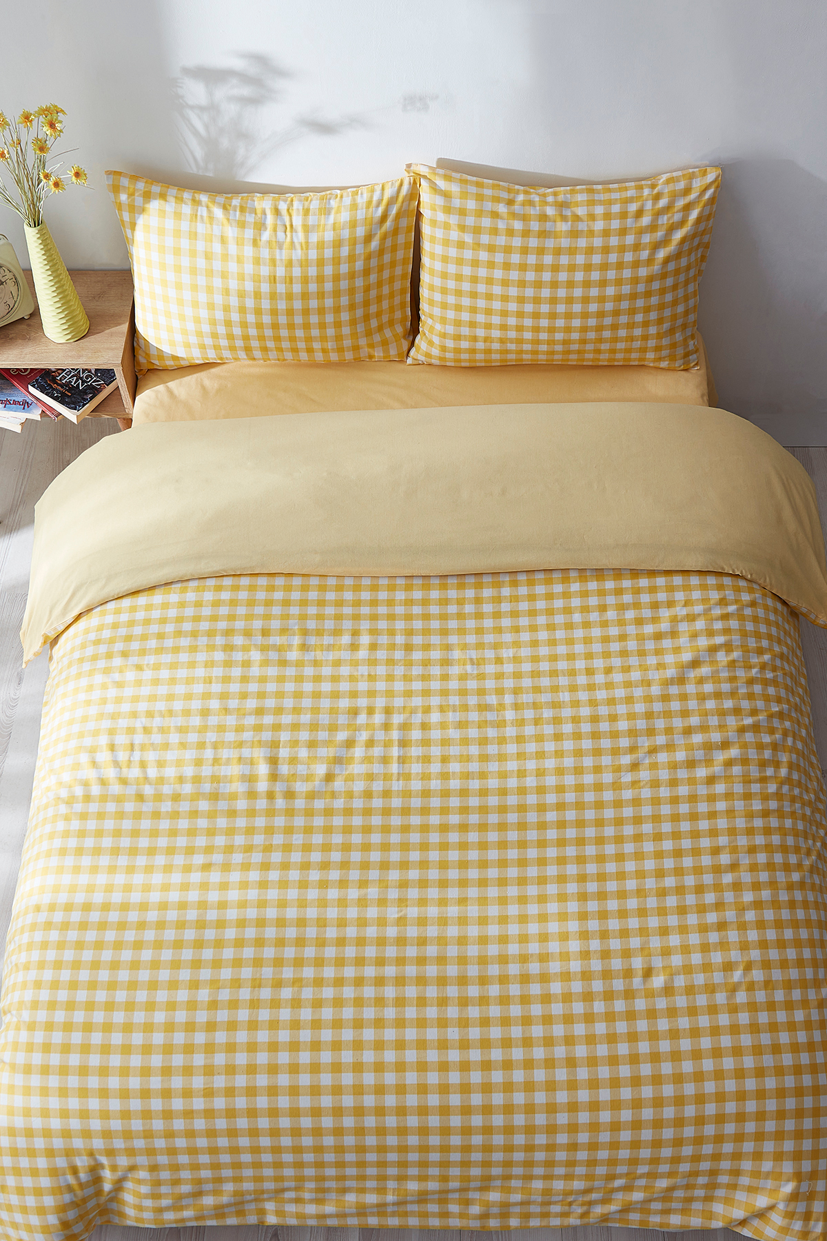 Ricco Lifes Sarı Pötikare Tek Kişilik Nevresim Takımı (ÇARŞAFSIZ) - Görsel 3