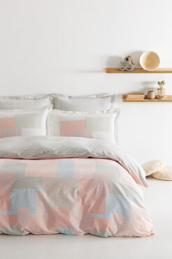 Puffy Romarin Çift Kişilik Ranforce Nevresim Seti - Blush