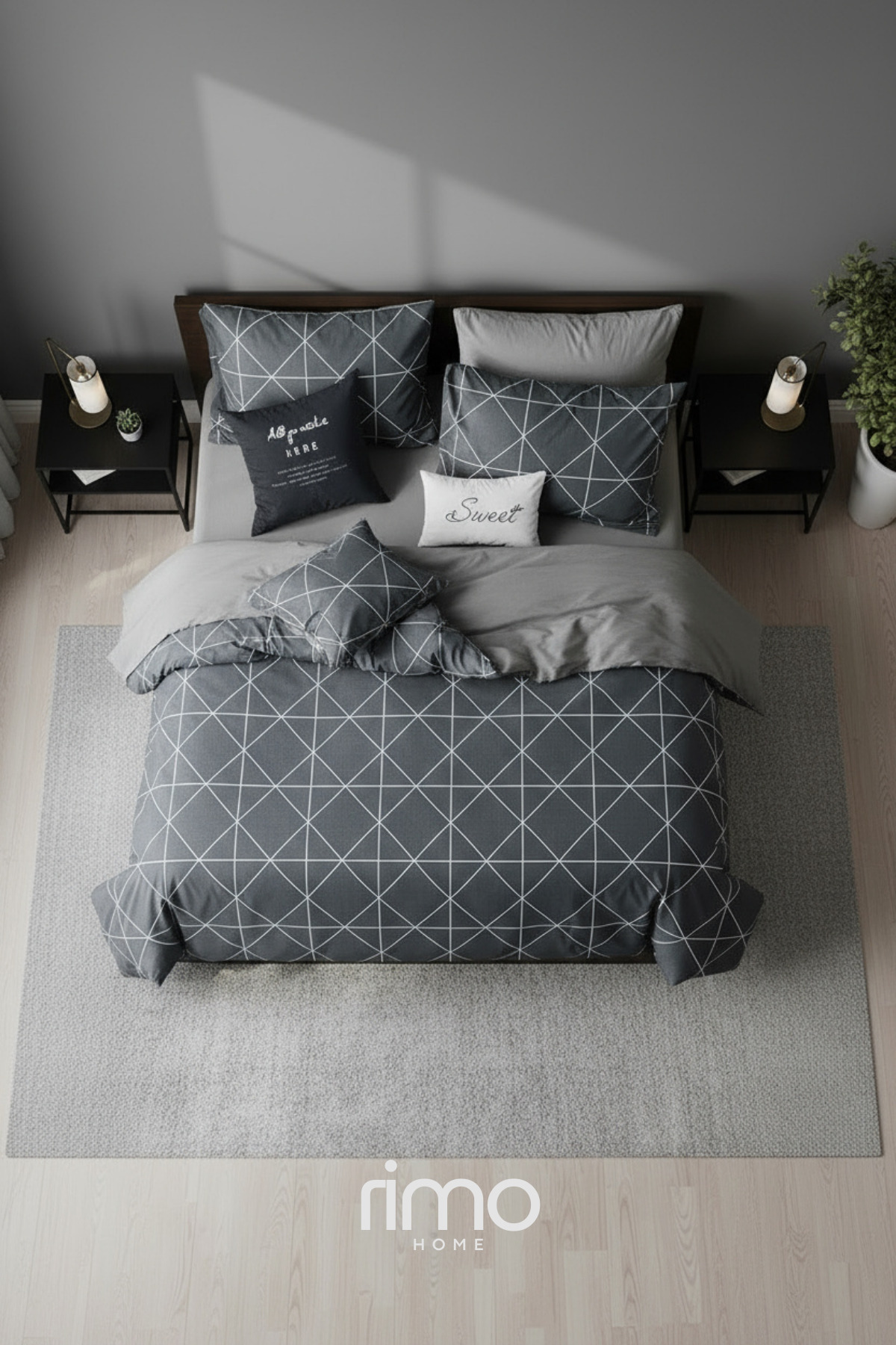 Rimo Home Çift Kişilik Çift Taraflı Nevresim Takımı - Görsel 2