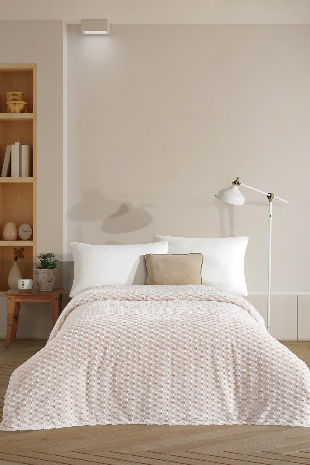 Elart Star Battaniye Çift Kişilik Wellsoft (180x220 cm) Krem