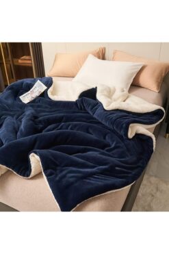 Mulberry Sherpa Polar Battaniye Çift Taraflı Çift Kişilik 220x240 cm