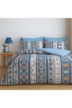 Sheri Home LİTTLE HEART Pamuklu Çift Kişilik Nevresim Takım PİRAMİTtr888736636557721