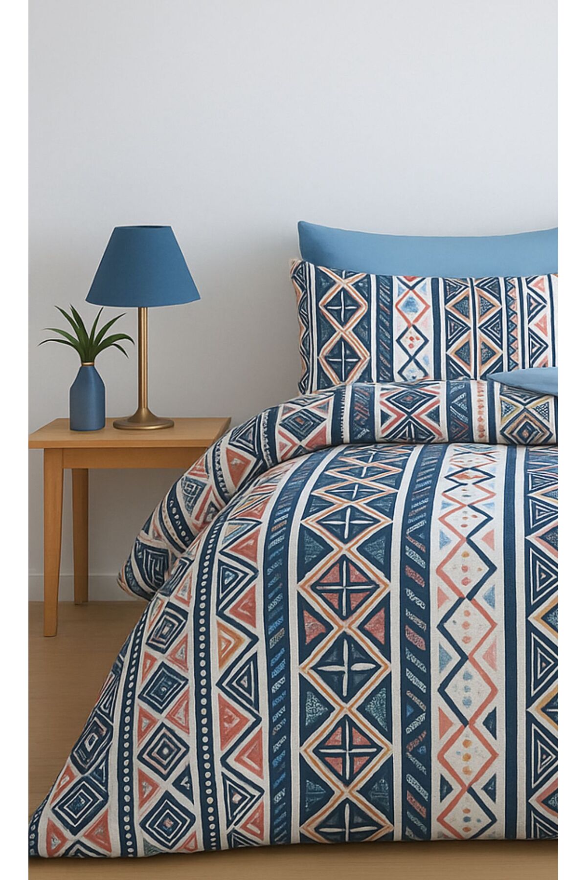 Sheri Home LİTTLE HEART Pamuklu Çift Kişilik Nevresim Takım PİRAMİTtr888736636557721 - Görsel 2