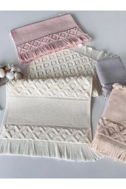 sarra 30x50 Milano Etamin Havlu - Krem