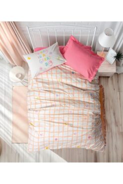 Cotton Box Genç Ranforce Nevresim Takımı Tek Kişilik Jours Pembe
