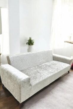 ARİFE HOME Koltuk Örtüsü Lastikli Kanepe Örtüsü | Lastikli Koltuk Örtüsü | Koltuk Kılıfı Kadife 3 Kişilik