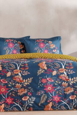 Doqu Home Saten Nevresim Takımı Celebrity Çift Kişilik - Yeşil