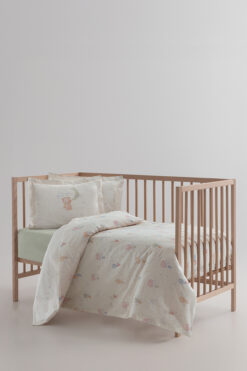 Yataş Mini Foly Bebek Ranforce %100 Pamuk Nevresim Takımı - Bej