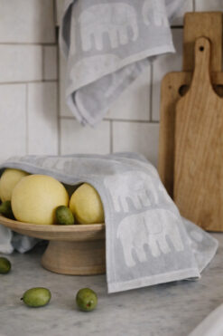 maicotton Elephant Mutfak Kurulama Havlusu 3’lü Set 50X65 cm %100 Pamuk Gri Mutfak Kurulama bezi