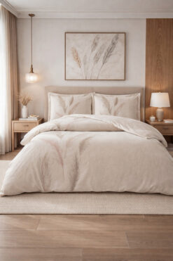 Özdilek Miscanthus Battal Boy King Nevresim Takımı - KREM