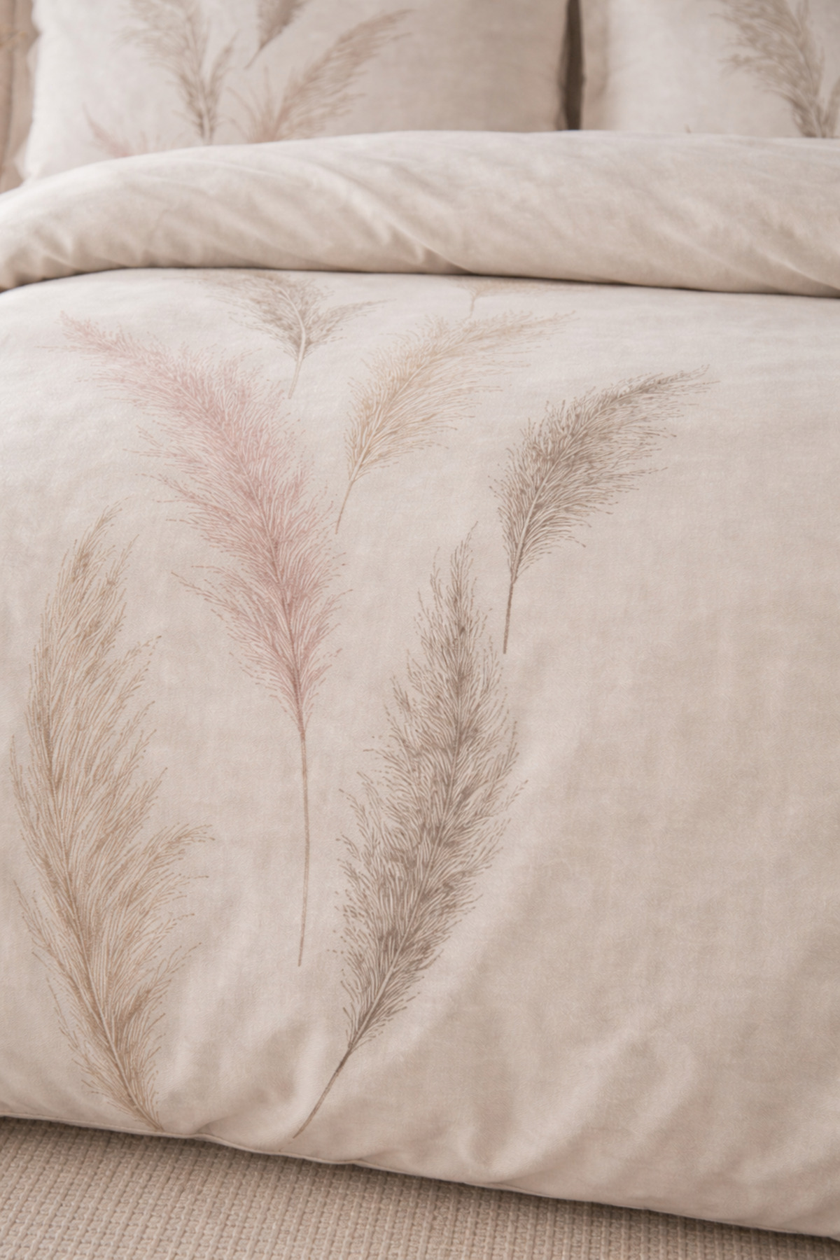 Özdilek Miscanthus Battal Boy King Nevresim Takımı - KREM - Görsel 2