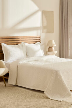 Kaşmir Home Balance Çift Kişilik Yatak Örtüsü Takımı Offwhite