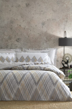 Puffy Sineri Çift Kişilik Ranforce Nevresim Takımı - Gri