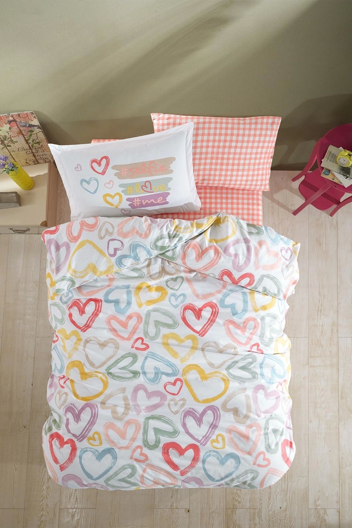 Clasy Ranforce %100 Pamuk Tek Kişilik Nevresim Takımı Selfie