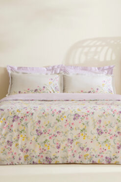 Karaca Home Eliana %100 Pamuk Çift Kişilik Nevresim Takımı Lila