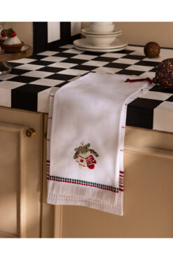 Madame Coco Flambeau 2'li %100 Pamuk Mutfak Havlu Seti - Beyaz