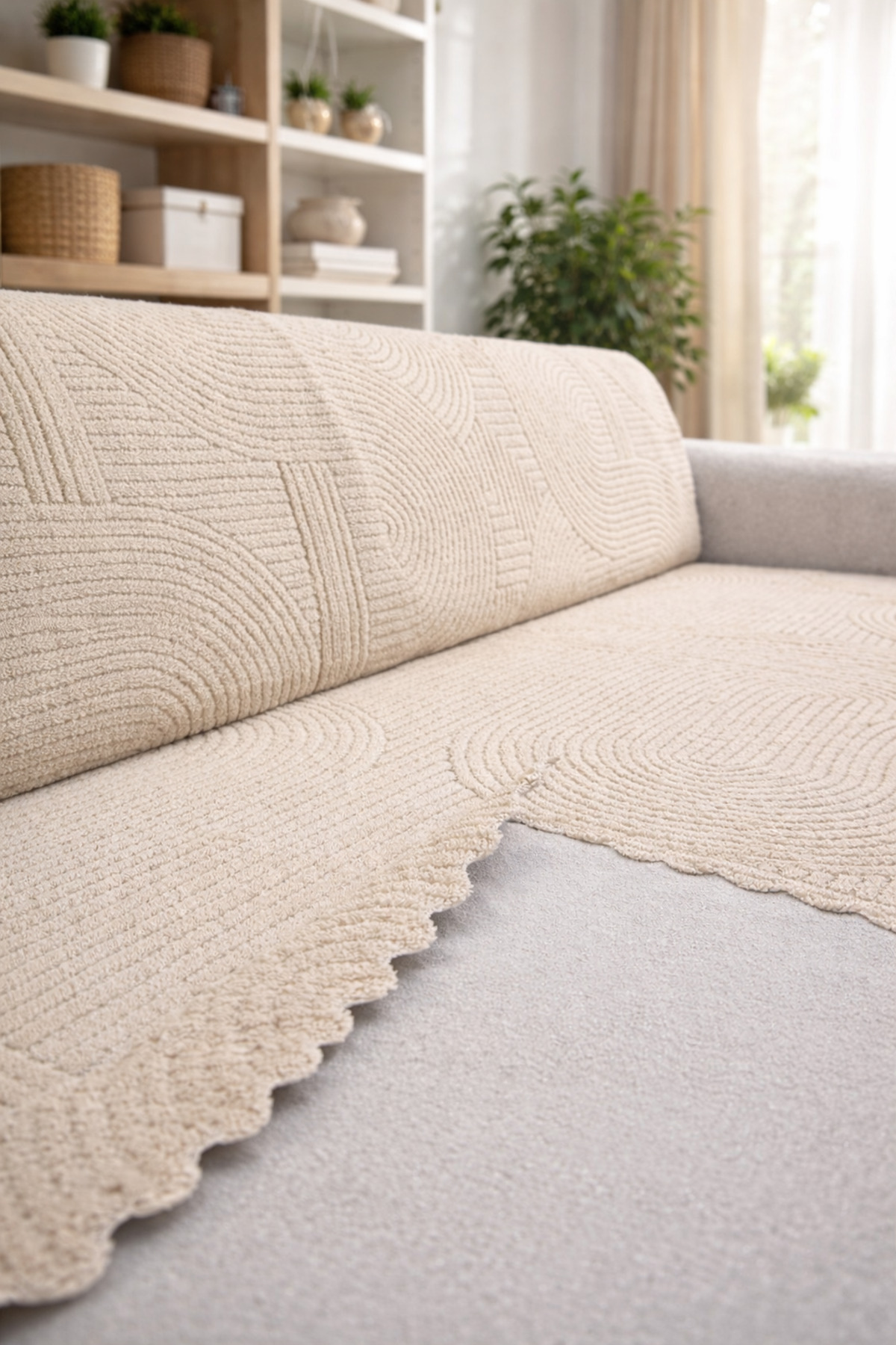 Faiend Yumuşacık Welsoft 3 Kişilik Koltuk Örtüsü Koltuk şalı ve 170x200 - Görsel 2