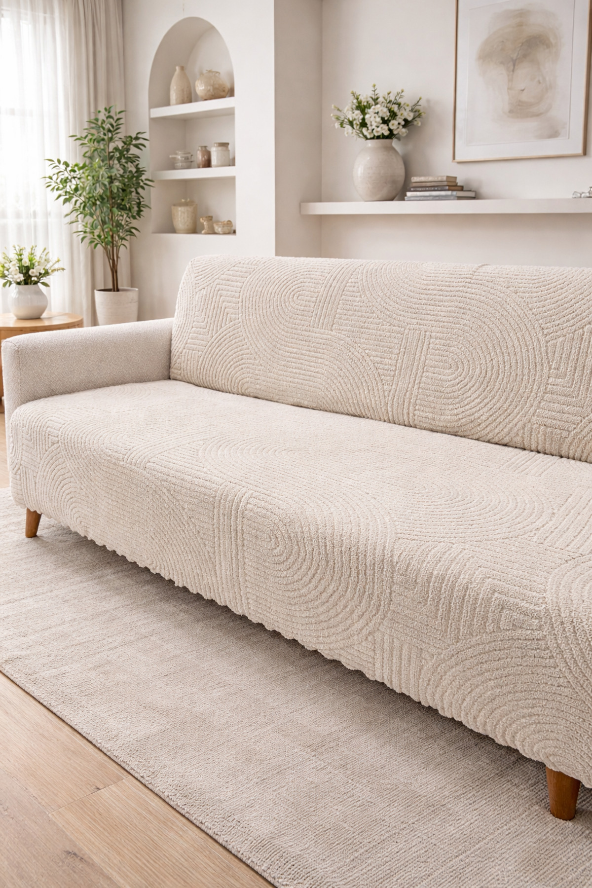 Faiend Yumuşacık Welsoft 3 Kişilik Koltuk Örtüsü Koltuk şalı ve 170x200 - Görsel 3