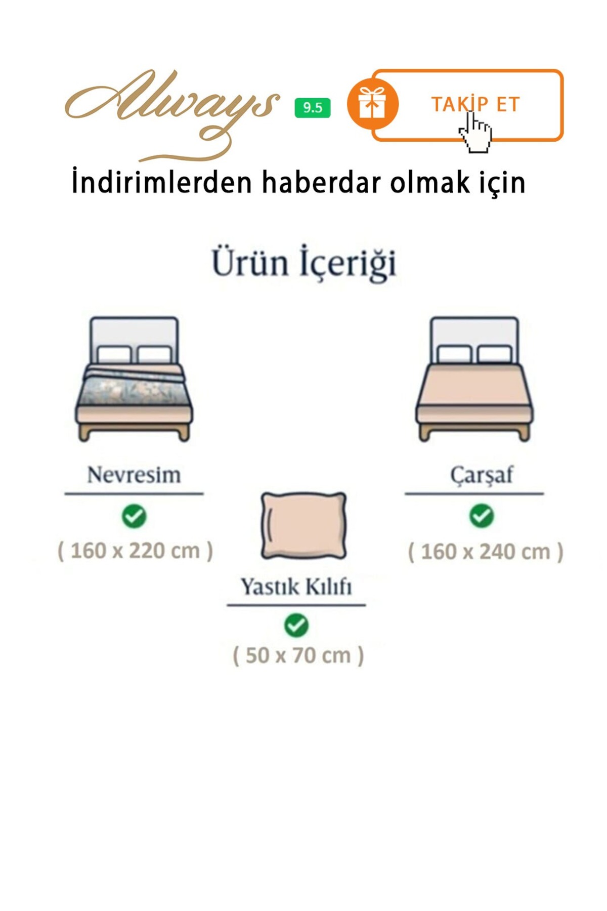 Always Ranforce Çift Taraflı Tek Kişilik Nevresim Takımı Çizgili Kedi - Görsel 2