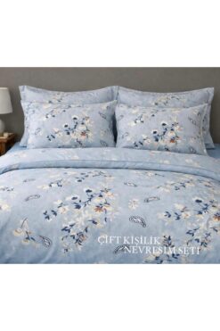 VODDİ Çift Kişilik | Nevresim Seti | Çarşafsız | +2 Yastık Kılıfı | %80 Pamuk