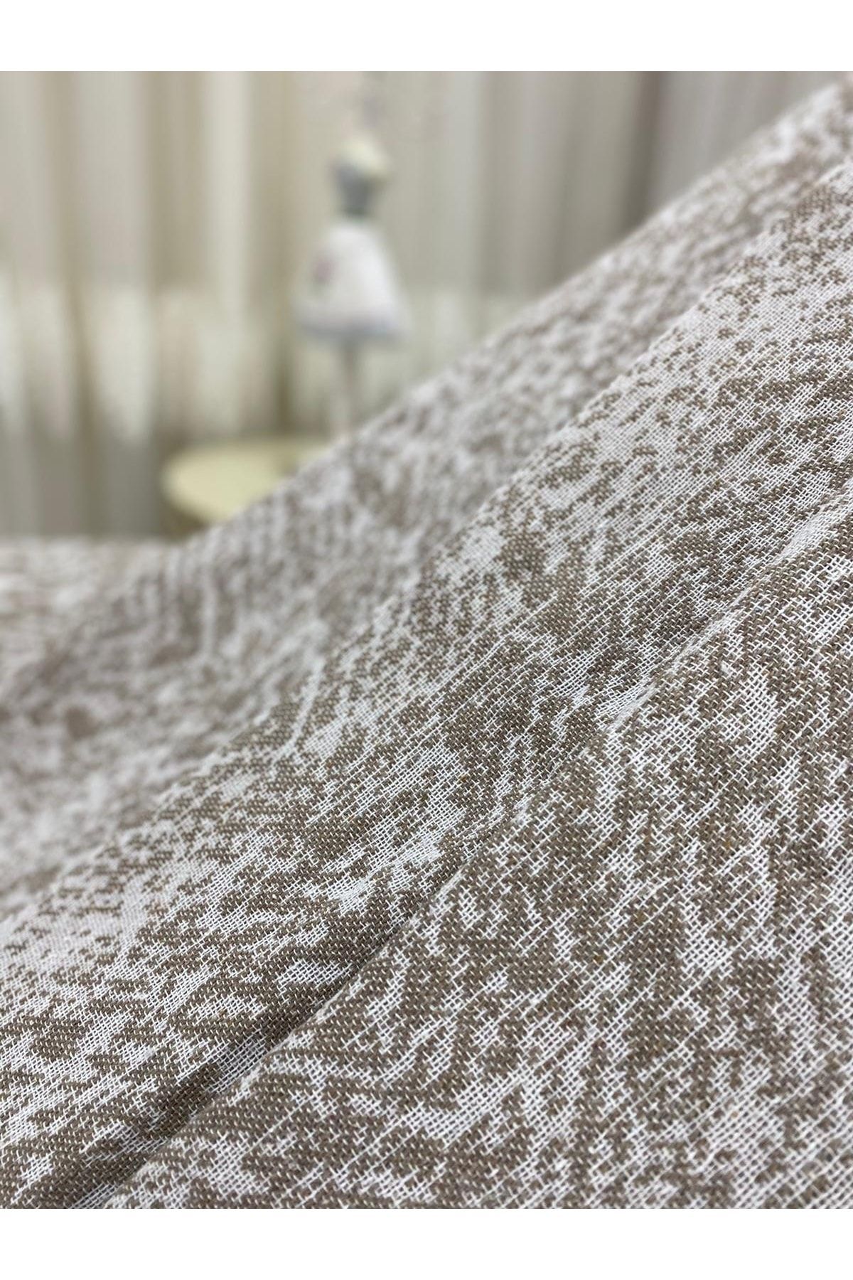 Özlü Home Lüks Pamuklu Koltuk-çekyat Örtüsü Kahverengi 170x220 Çift Taraflı Terletmez Kaymaz - Görsel 2