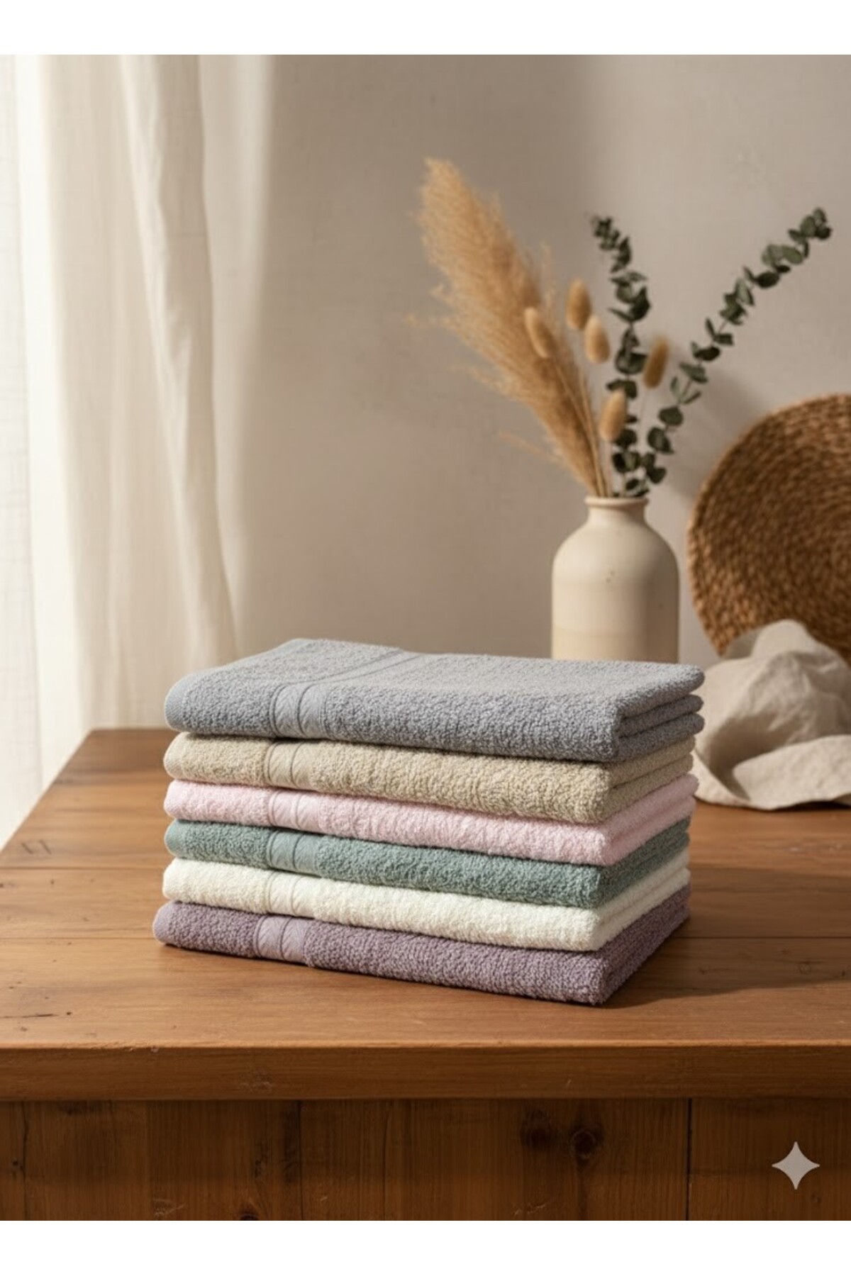 COTTOWEL'S Çavuş 6'lı 30x50 Mutfak Havlusu / Havlu Seti/ Çeyiz Paketi / Mutfak Havlusu