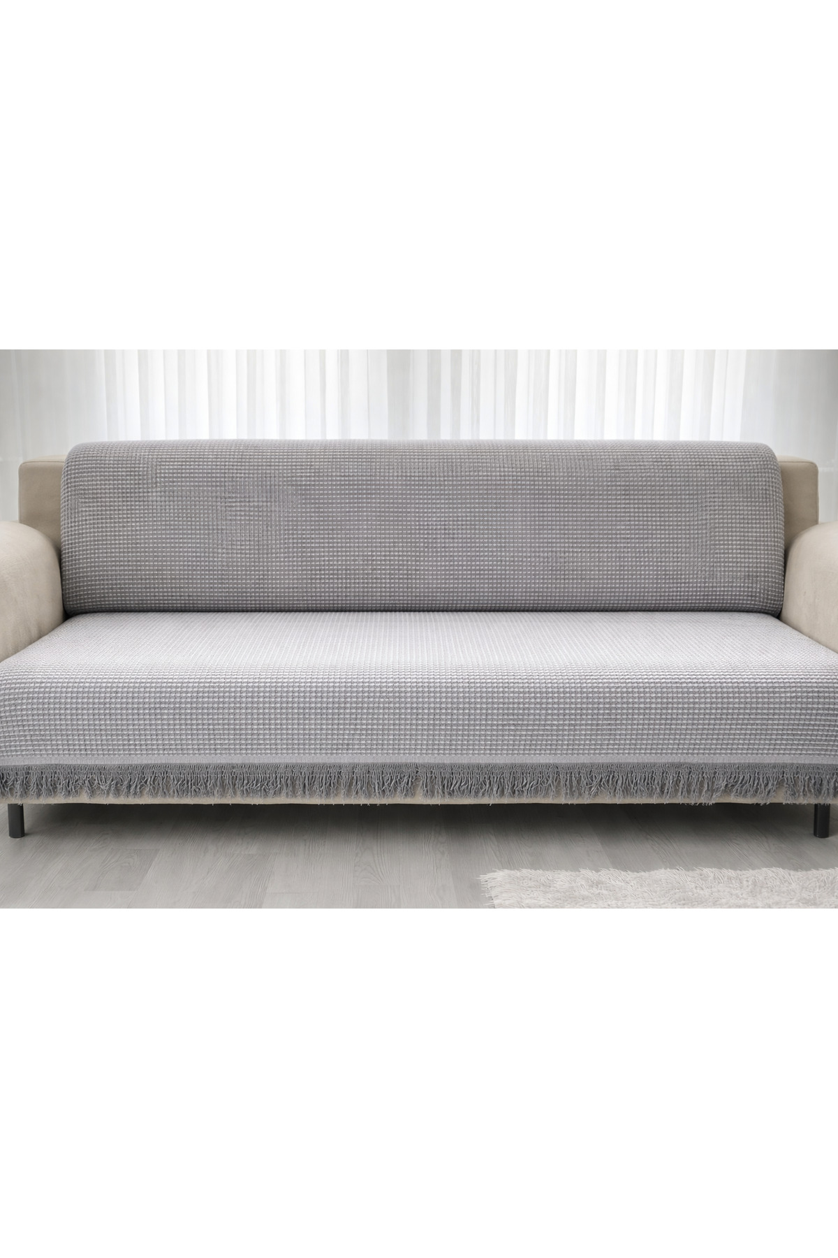 Home WAFFLE DESEN KOLTUK ÖRTÜSÜ PİKE 175 x 220 cm - Görsel 2