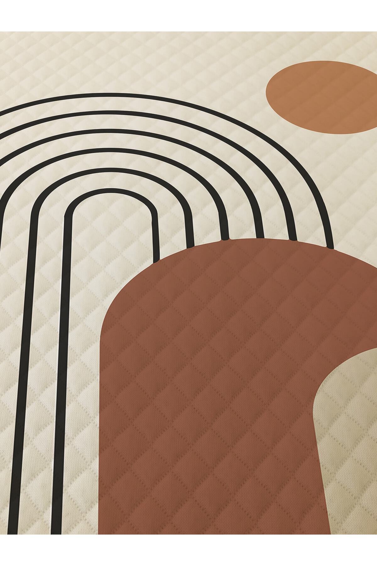 Evmila Modern Desenli Bebek Ve Çocuk Baskılı Tek Kişilik Pike Takımı 160 X 220 Cm Renkli - Görsel 3