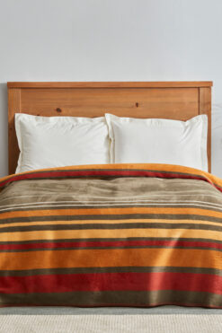 Karaca Home Nina Çift Kişilik Pamuk Battaniye Haki