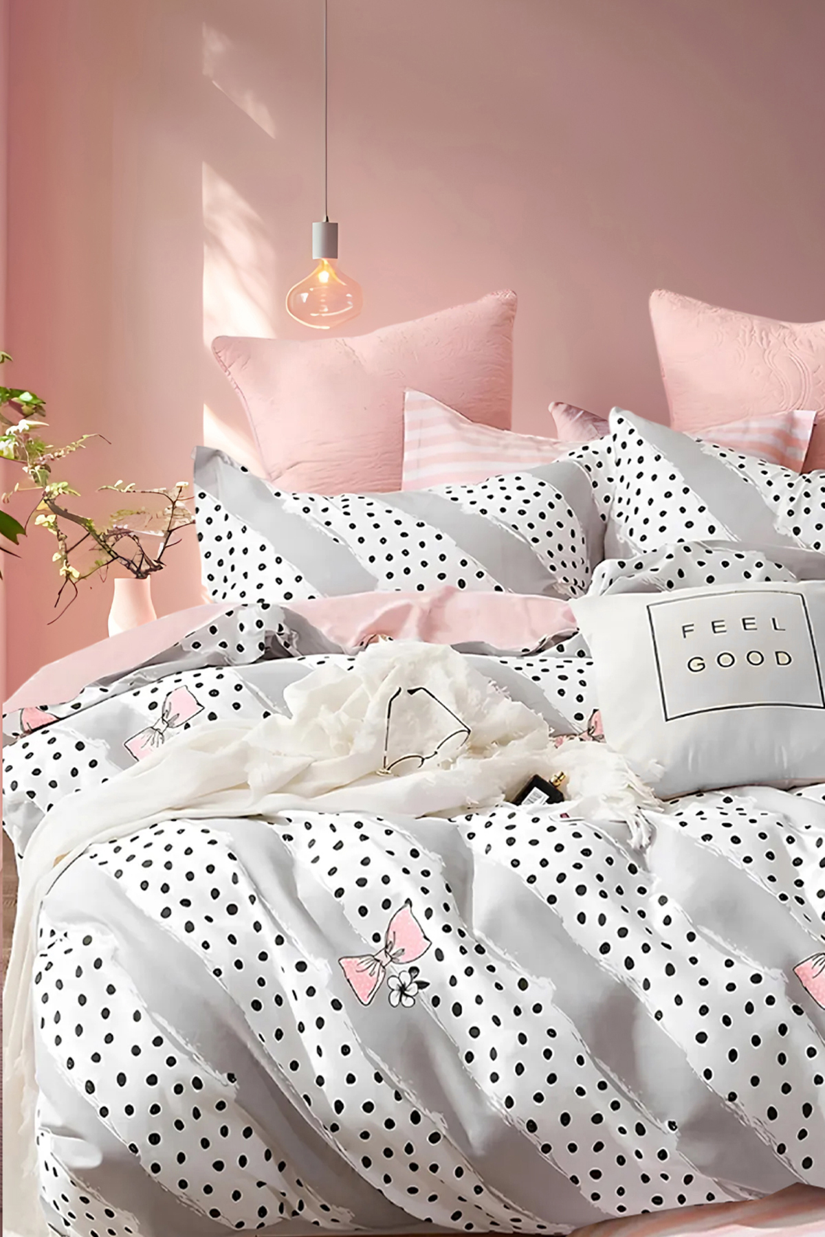 İQON Lastikli Çarşaflı Nevresim Takımı Tek Kişilik FİYONK