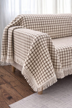 YAREN TEKSTİL Widores Çok Amaçlı Natural Divan Kanepe Çekyat Dekoratif Koltuk Örtüsü