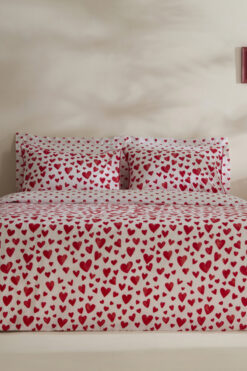 Karaca Home Amour Bliss %100 Pamuk Çift Kişilik Nevresim Takımı Kırmızı
