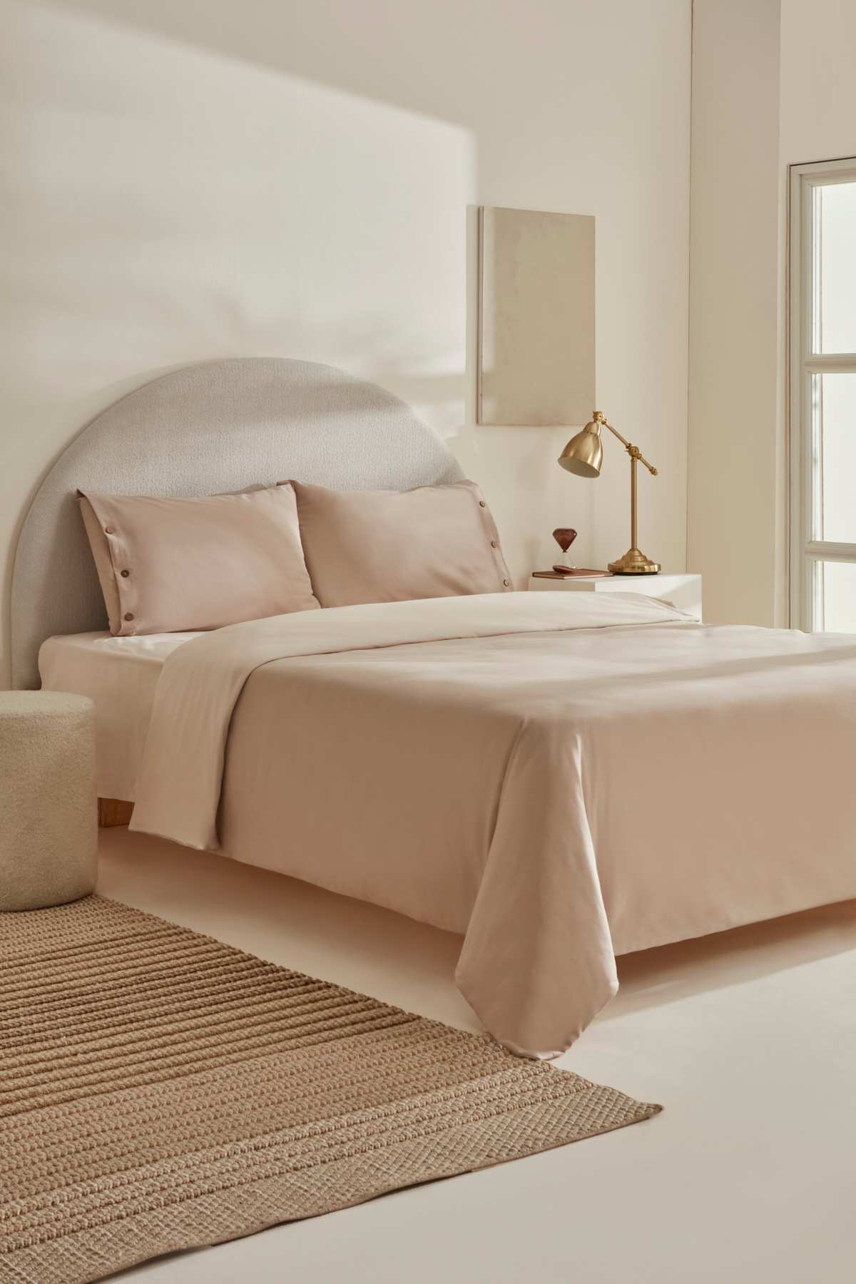 Karaca Home Basis %100 Pamuk Çift Kişilik Nevresim Takımı Bej