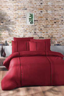 First Choice Elegant %100 Pamuk 150 TC (56 Tel) Jakarlı Çift Kişilik Nevresim Takımı