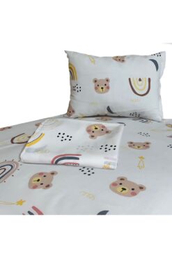 Y YAĞIZ HOME COLLECTION Fermuarlı Bebek Nevresim Takımı