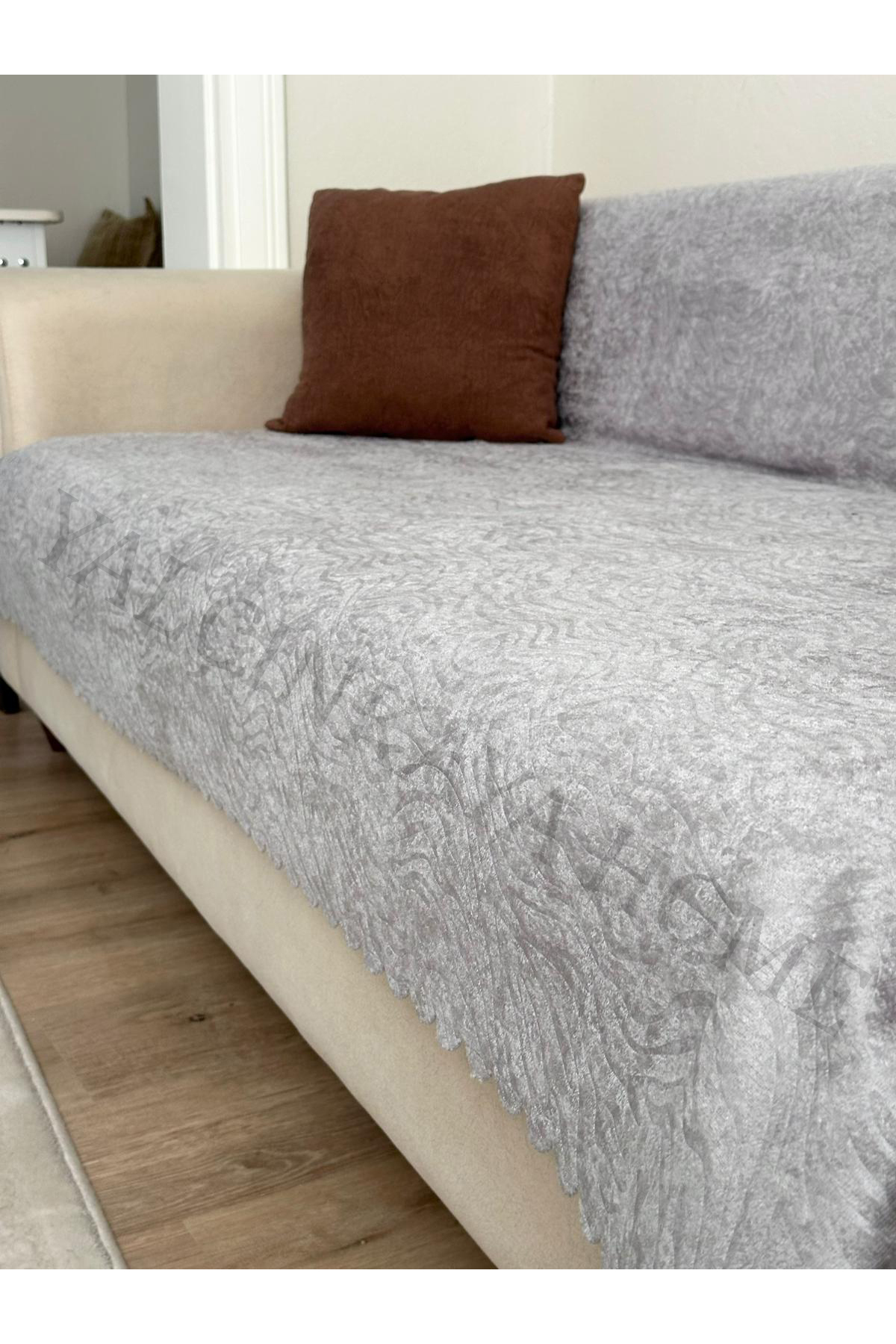 YALÇINKAYA HOME Desenli ,Kadife , Süngerli Kaymaz Taban Koltuk - Çekyat Örtüsü 170x205cm - Görsel 2