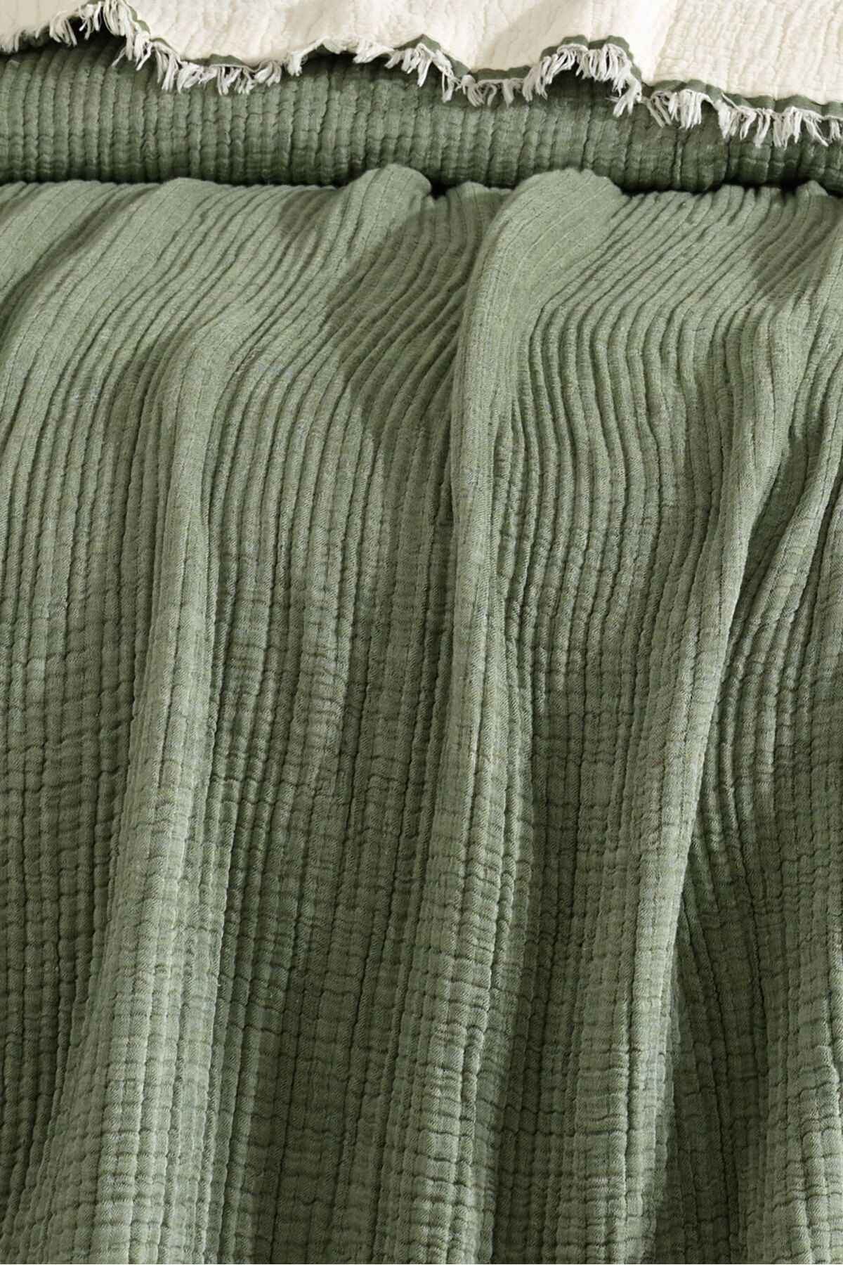 VAROL 5 Katlı %100 Pamuk Müslin Yatak Örtüsü – 230x240 cm - Görsel 2