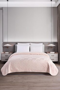 Soley Belura | Çift Kişilik Emboss Battaniye & Yatak Örtüsü | Ekstra Yumuşak | 200x220