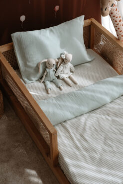 TBA COLLECTION Müslin Montessori Nevresim Takımı (100x200) | Line Series - Blue