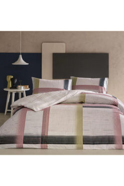 Taç GENÇ MODASI RANFORCE ÇİFT KİŞİLİK NEVRESİM TAKIMI ZYRA PEMBE