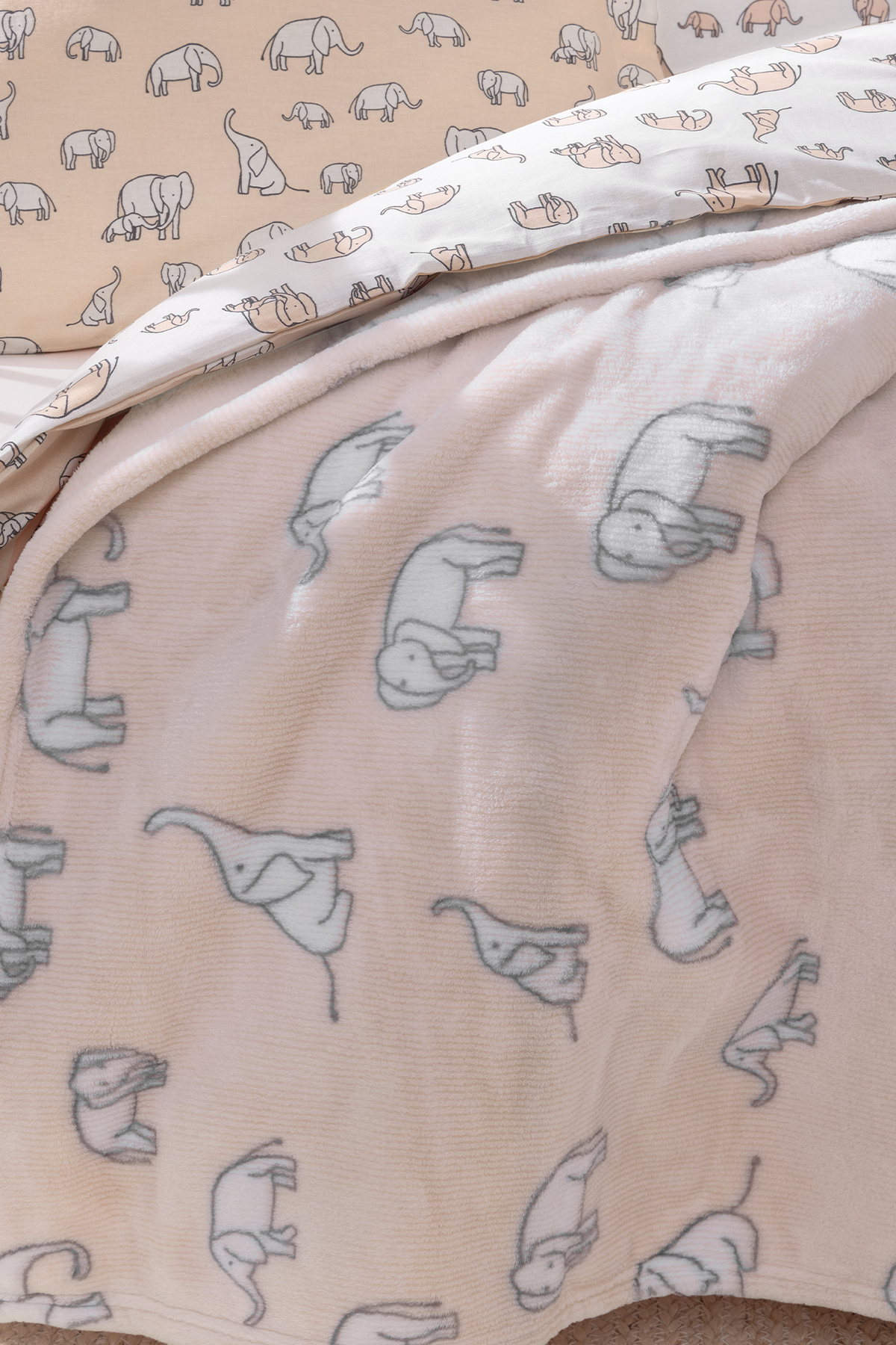 Yataş Mini Povey Wellsof Bebek Battaniyesi - Somon - Görsel 3