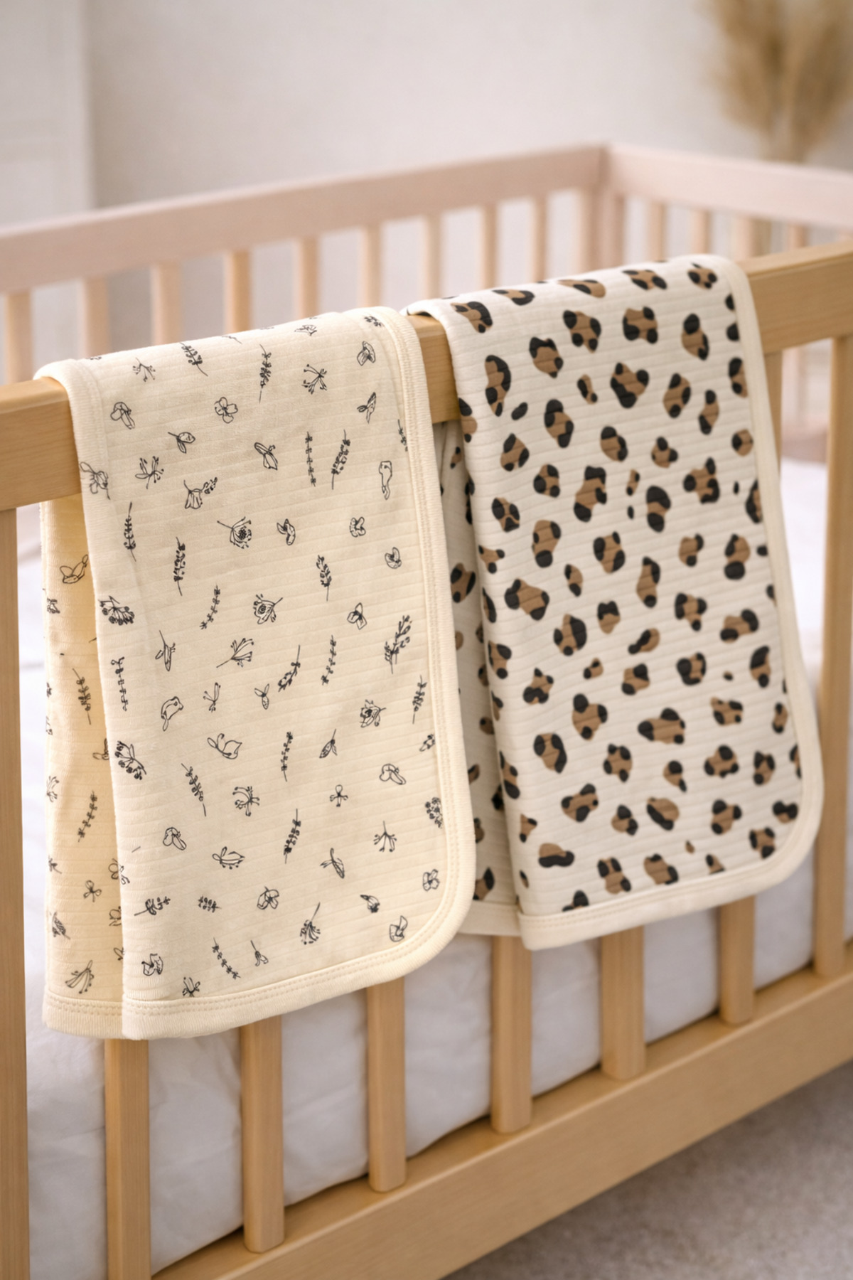 bulutbebek 2’li %100 Pamuk Penye Yenidoğan Bebek Battaniyesi 85x80 – Yumuşak ve Nefes Alabilir