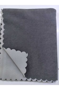 POYRAZ HOME Örme Kumaş Süngerli Kaymaz Koltuk Çekyat Örtüsü -Füme-