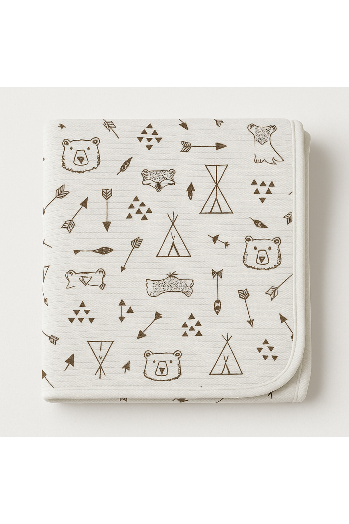 OMY %100 PAMUKLU DESENLİ BATTANİYE&KUNDAK 80X80 CM YENİDOĞAN&HASTANE ÇIKIŞI SETİ - Görsel 2