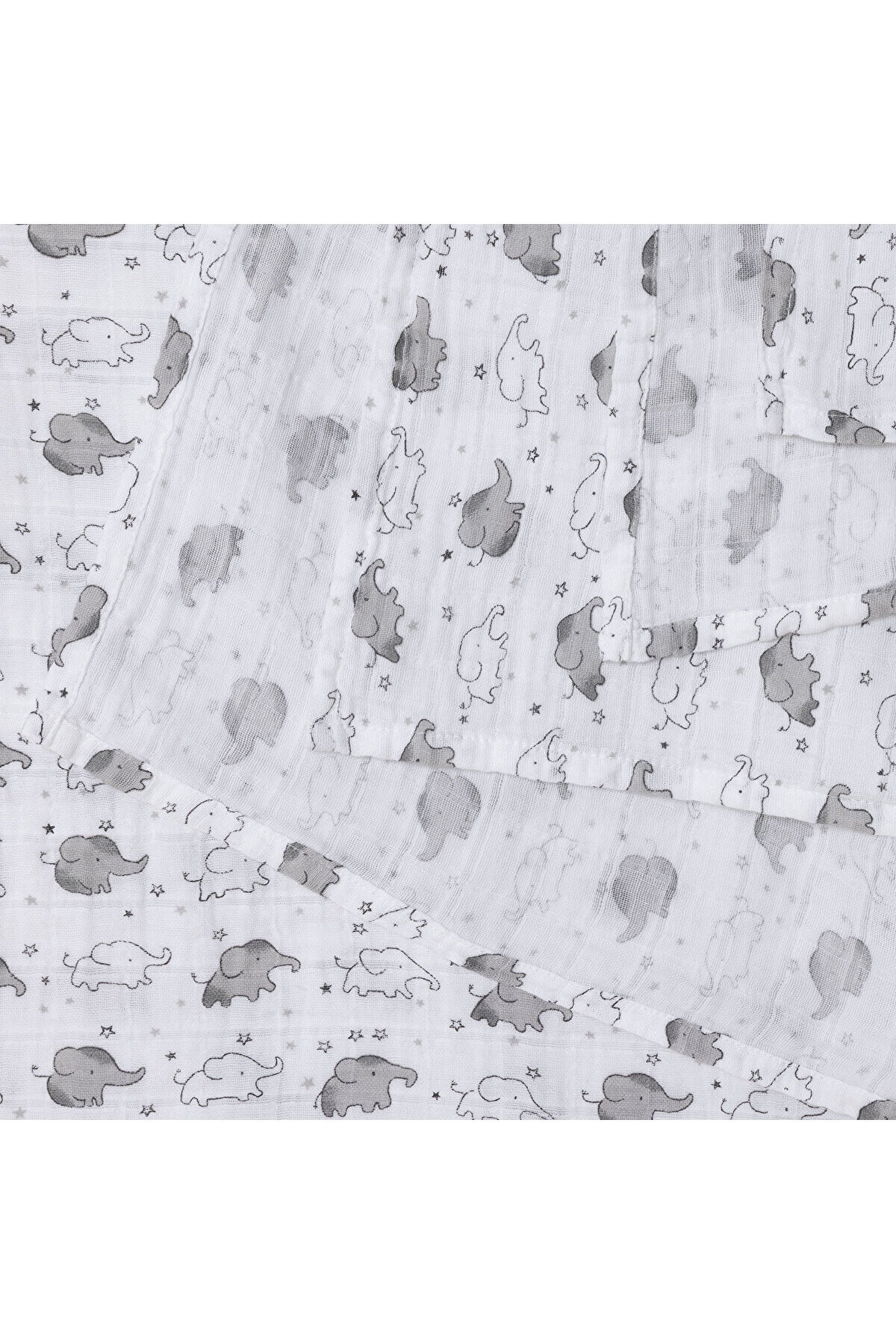 Little Dreams ebebek Little Dreams Erkek Bebek Müslin Battaniye 100x100 - Görsel 3