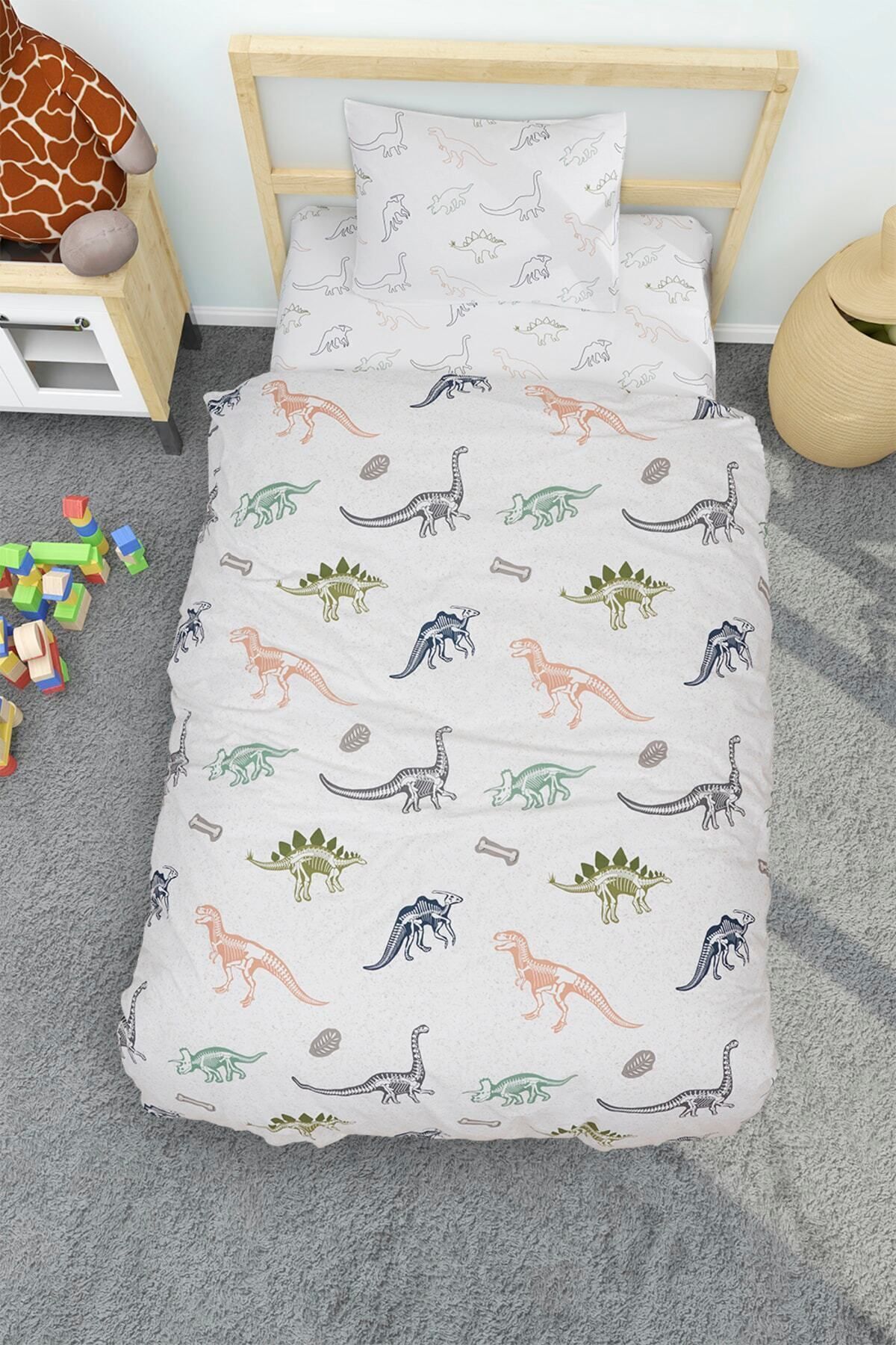 DENİZLEY Çocuk Nevresimi Dinazor Baskılı(gece Parlayan) - Görsel 2